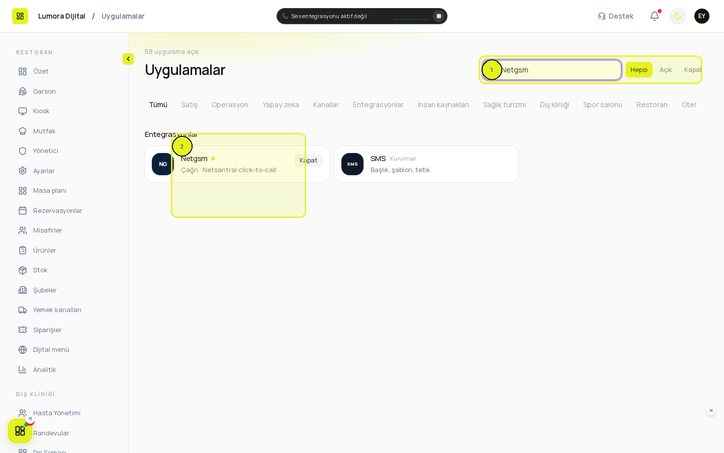 Uygulamalar araması