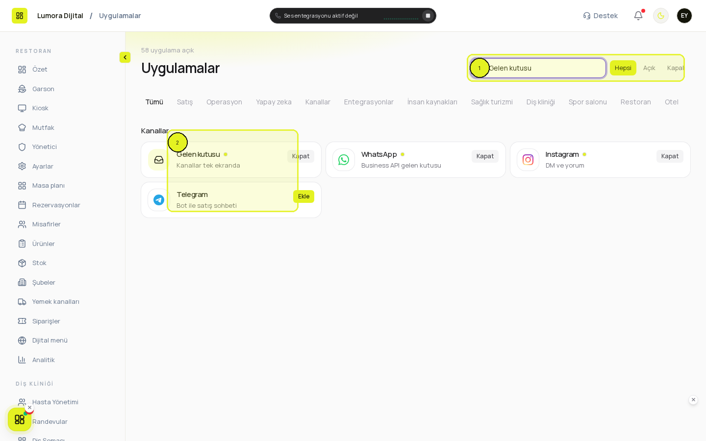 Uygulamalar araması